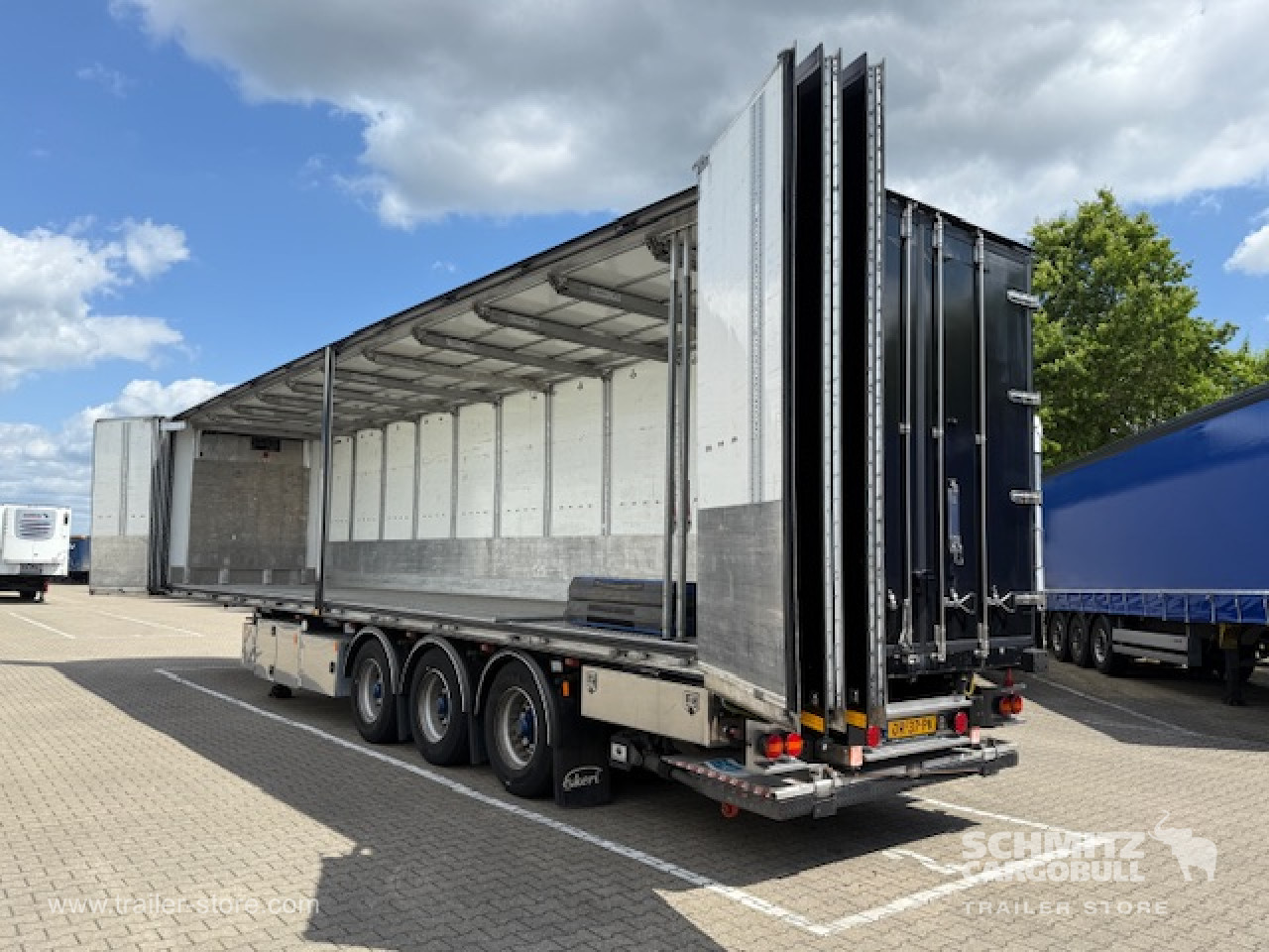 EKERI Oplegger Vries Vouw wand Double deck Taillift 