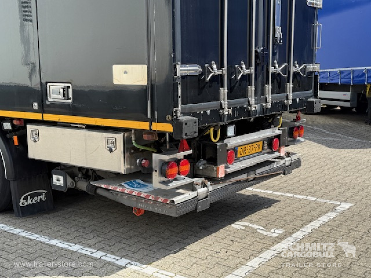 EKERI Oplegger Vries Vouw wand Double deck Taillift 