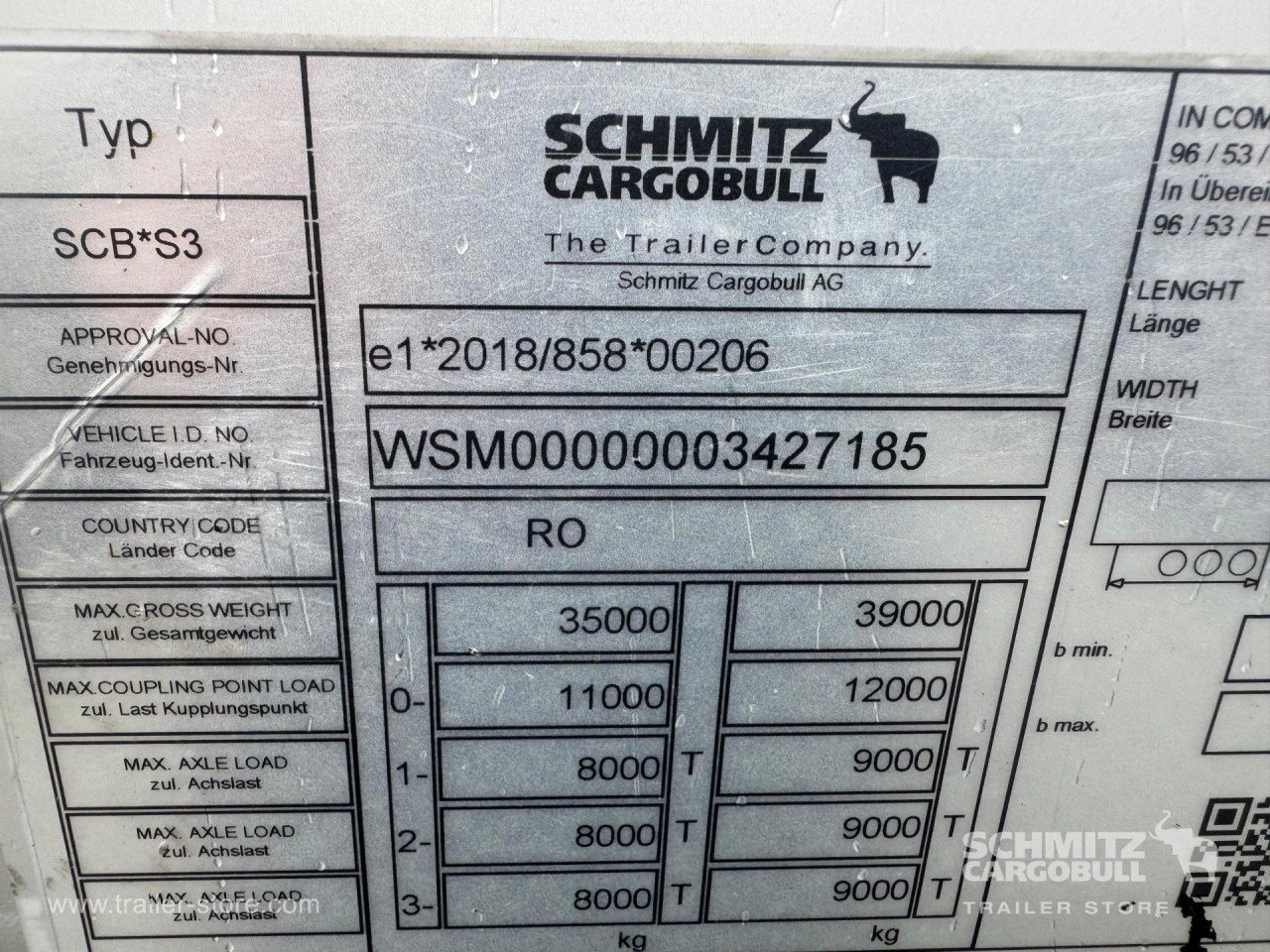 Schmitz Cargobull Curtainsider Mega 