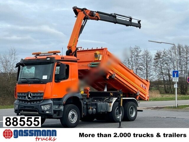 Mercedes Benz Arocs 2643 K 6x4, Navi, Bordmatik, Kran 