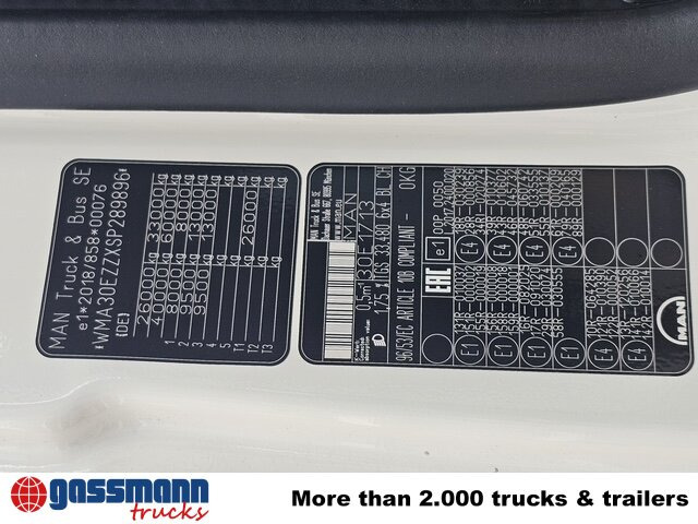 MAN TGS 33.480 6x4 BL CH, Nebenantrieb 