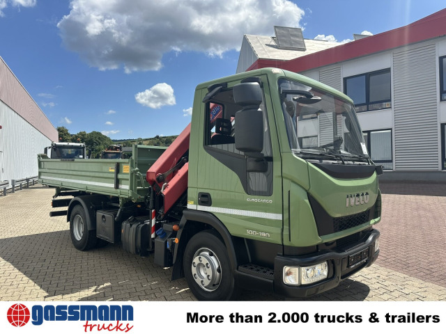 Iveco ML100E19 4x2, Kran HMF 810-K2, 2x AHK 