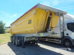 MENCI Semitrailer Tipper Steel half pipe body 26m³ 