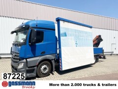 Mercedes Benz Actros 1836 L 4x2, Glastransporter, Heckkran 