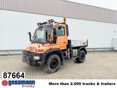 Unimog U 400 4x4, Kommunalhydraulik, Mähtür, 