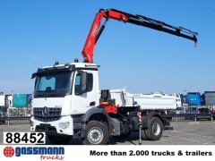 Mercedes Benz Arocs 1835 K 4x2, MultimediaCockpit, Navi, Kran 