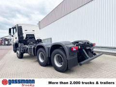 MAN TGS 33.480 6x6 BB CH, Hohe Bauart, Stahlmulde 